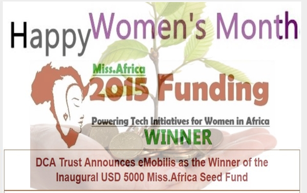 eMobilis Wins the 2015 USD 5000 Miss.Africa Seed Fund from DotConnectAfrica